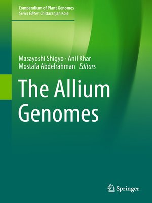 cover image of The Allium Genomes